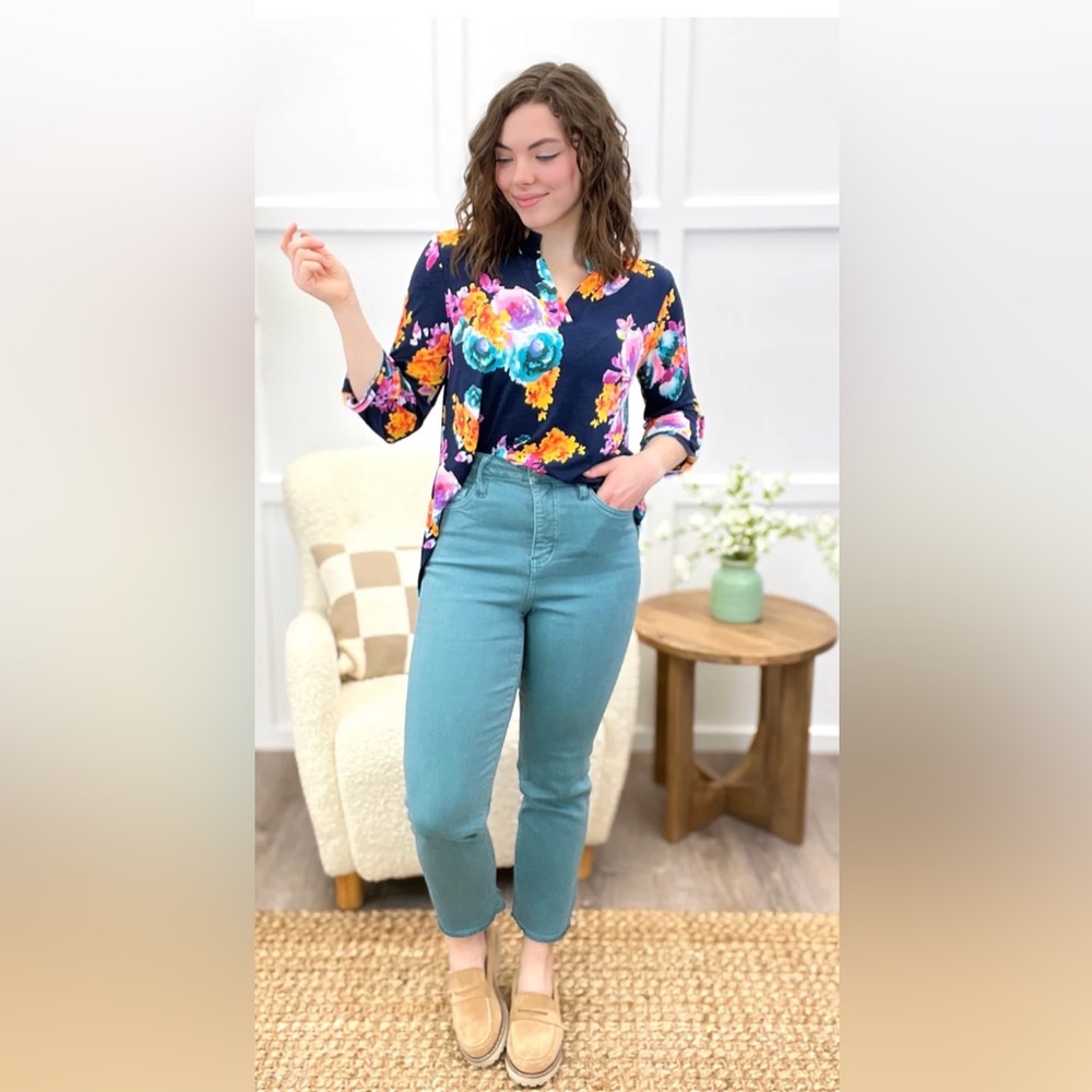 RFM Raine Straight Leg Cropped High Jeans Size 16 New With Tags